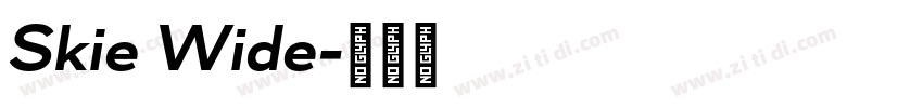 Skie Wide字体转换